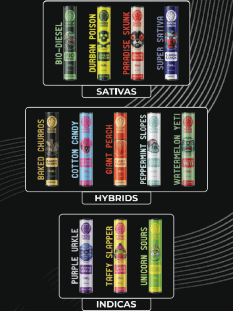 Awaken® Vape Etched Cartridges 1ml - Durban Poison (Sativa)