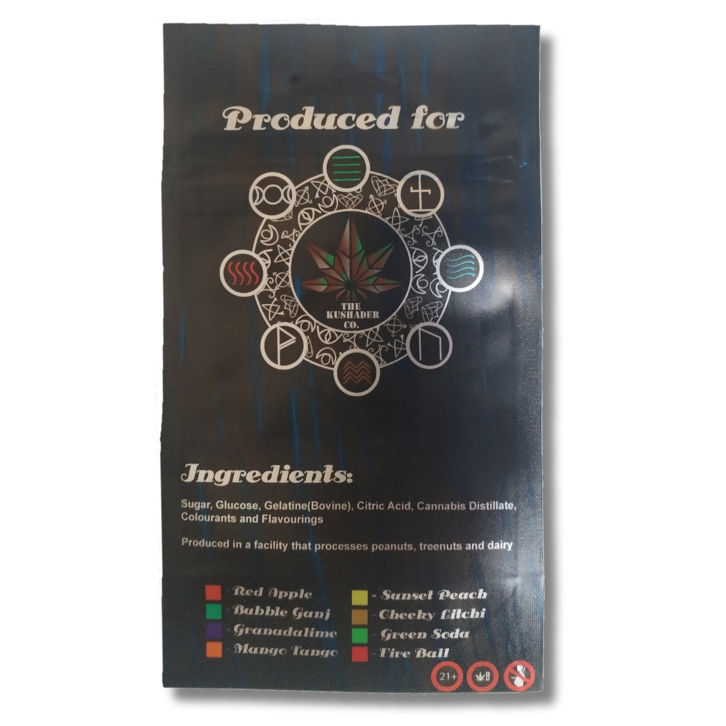 Candy Freaks Ghoulish Gummies - Granadalime 120mg (4x30mg)