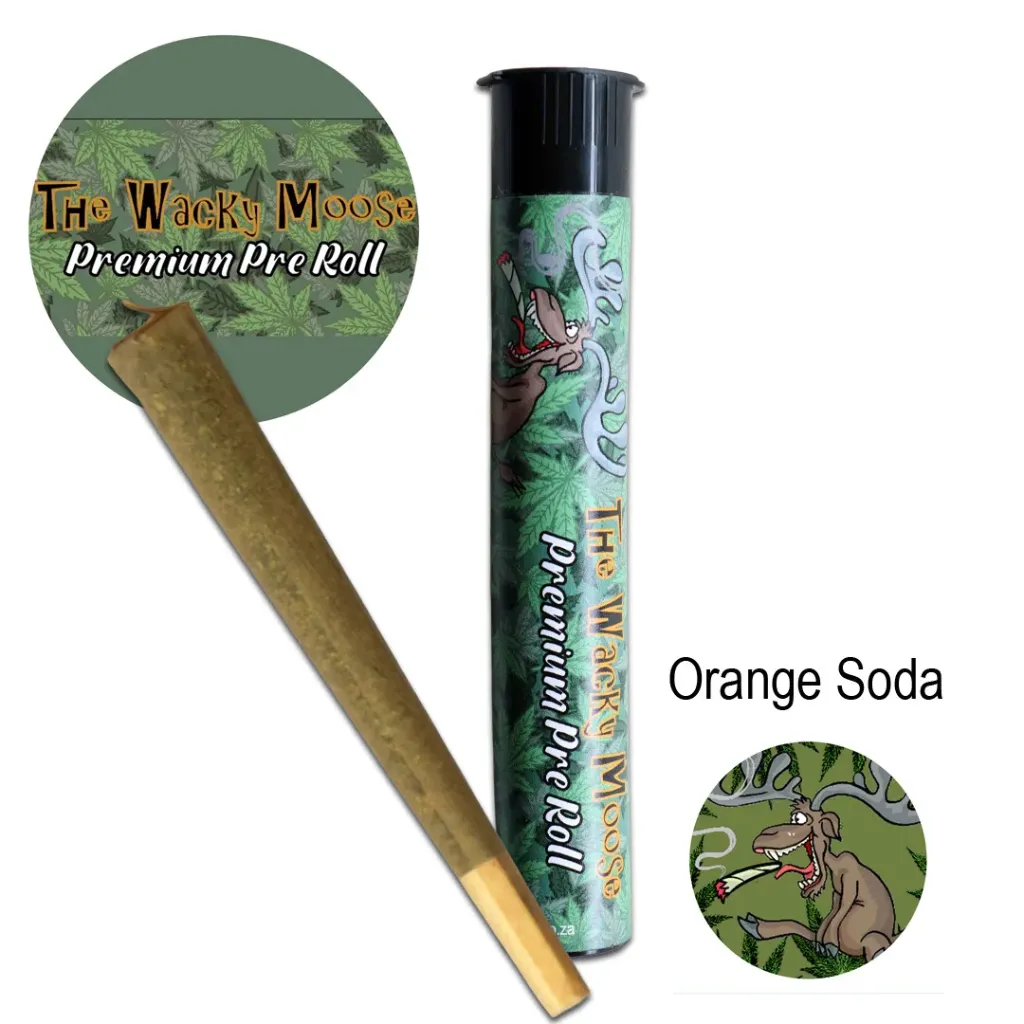 Wacky Moose Premium Pre-Rolls - Kingsize - Indoor - Orange Soda (Sativa)