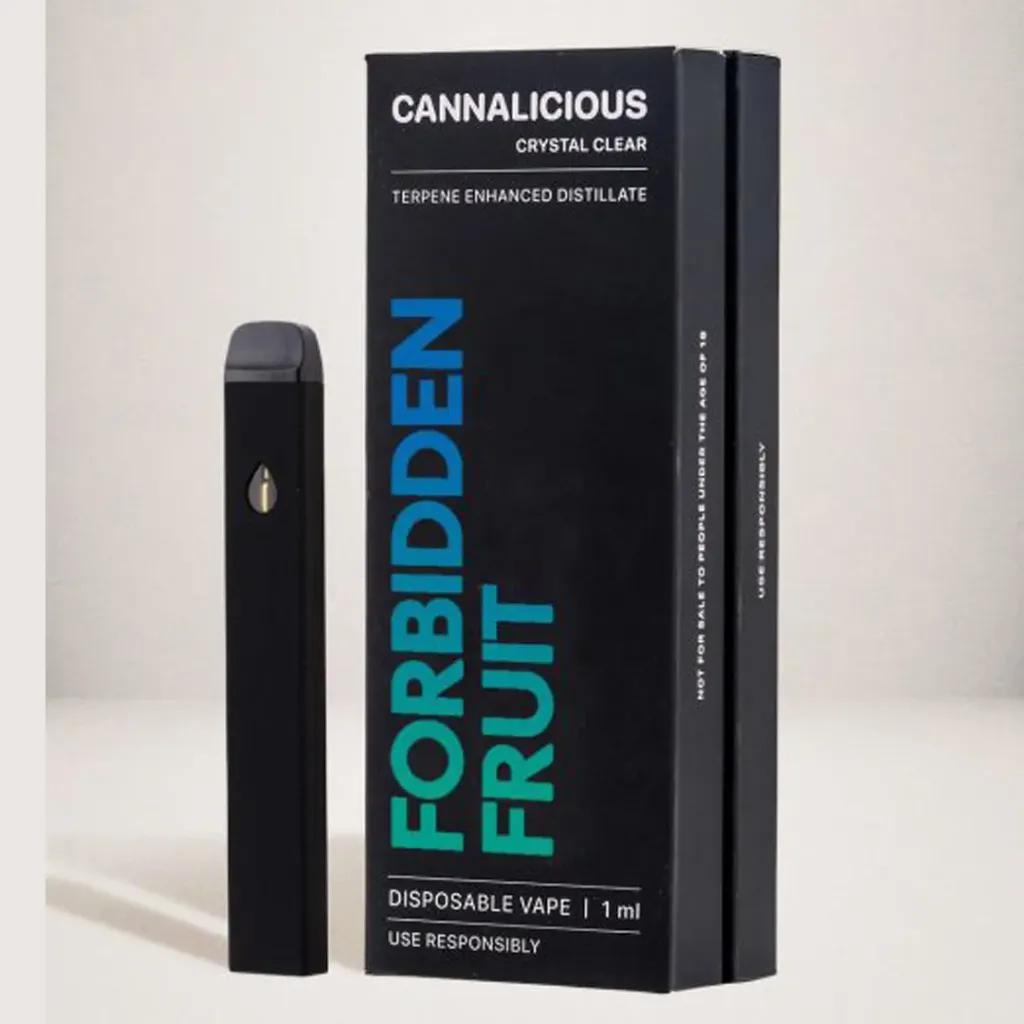 Distillate Cannabis Disposable Vape 1ml - Forbidden Fruit (Indica)