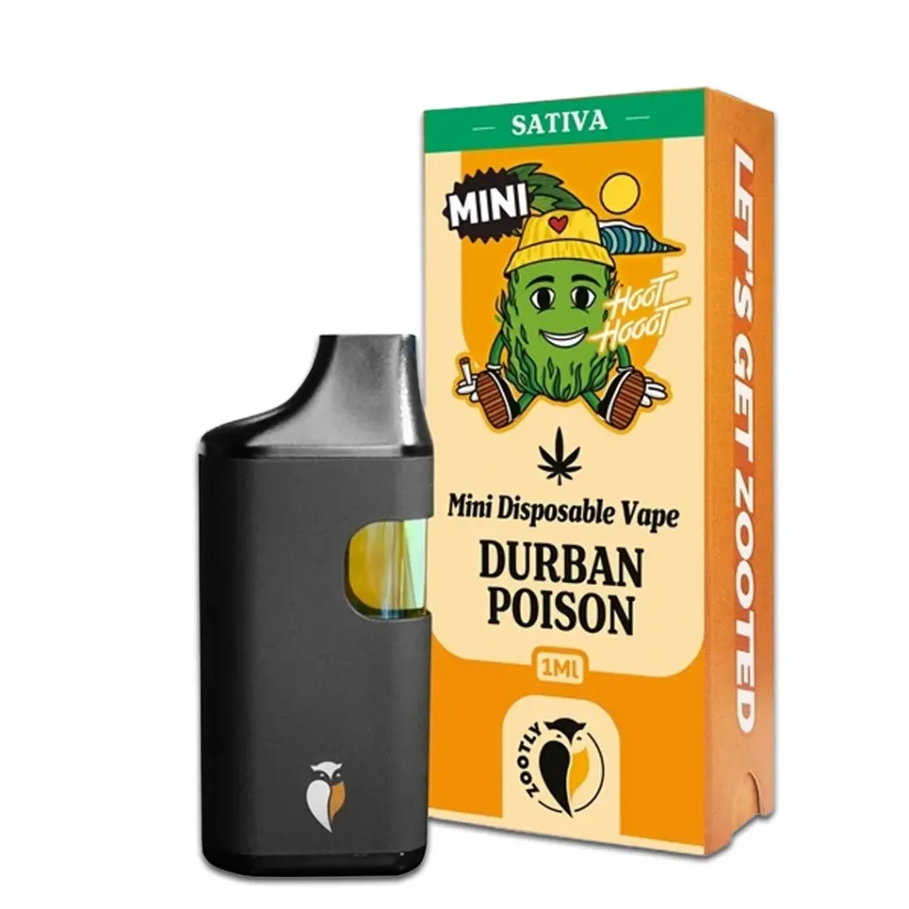 Mini Disposable Vape 1ml - Durban Poison (Sativa)