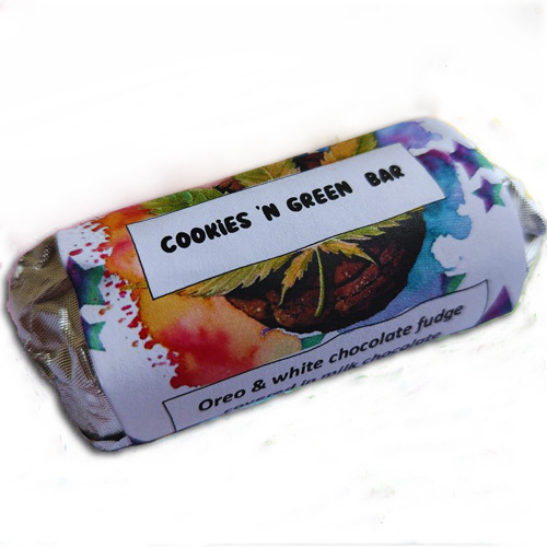 Cookies 'n Green Bars (Pack of 10) (50 mg)